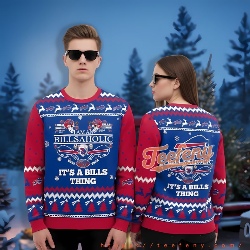 Its A Buffalo Bills Thing Blue Mens Ugly Christmas Sweater