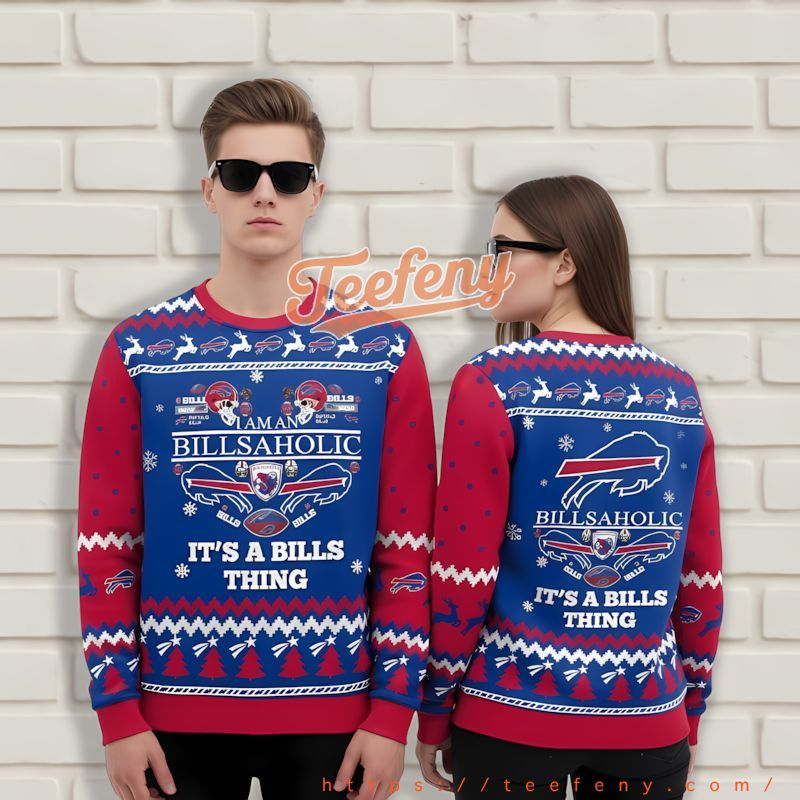 Its A Buffalo Bills Thing Blue Mens Ugly Christmas Sweater Its A Buffalo Bills Thing Blue Mens Ugly Christmas Sweater