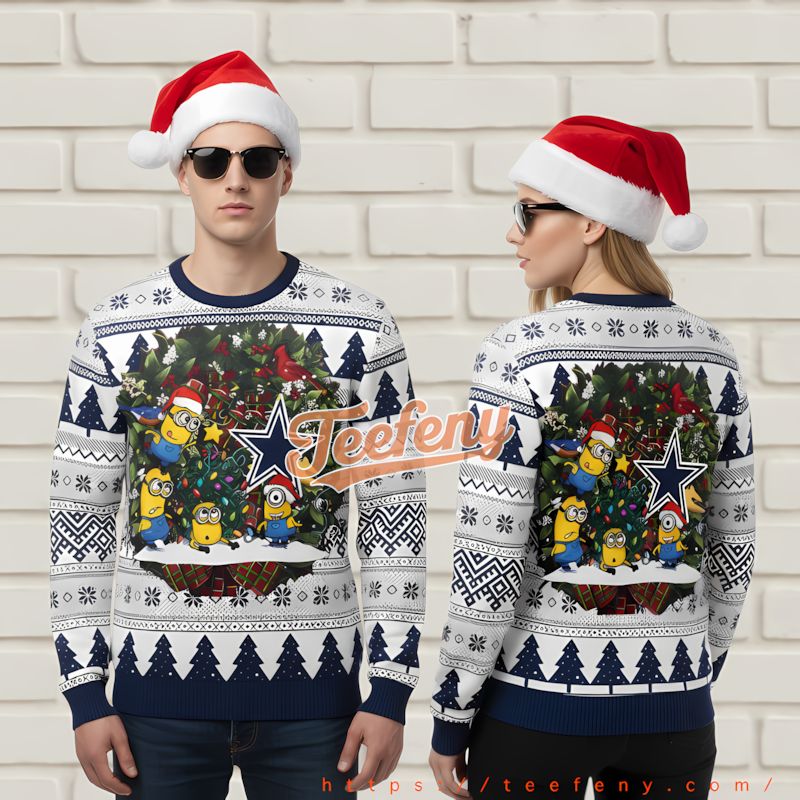 Dallas Cowboys Peanuts Snoopy Ugly Sweater Christmas Party House Blue