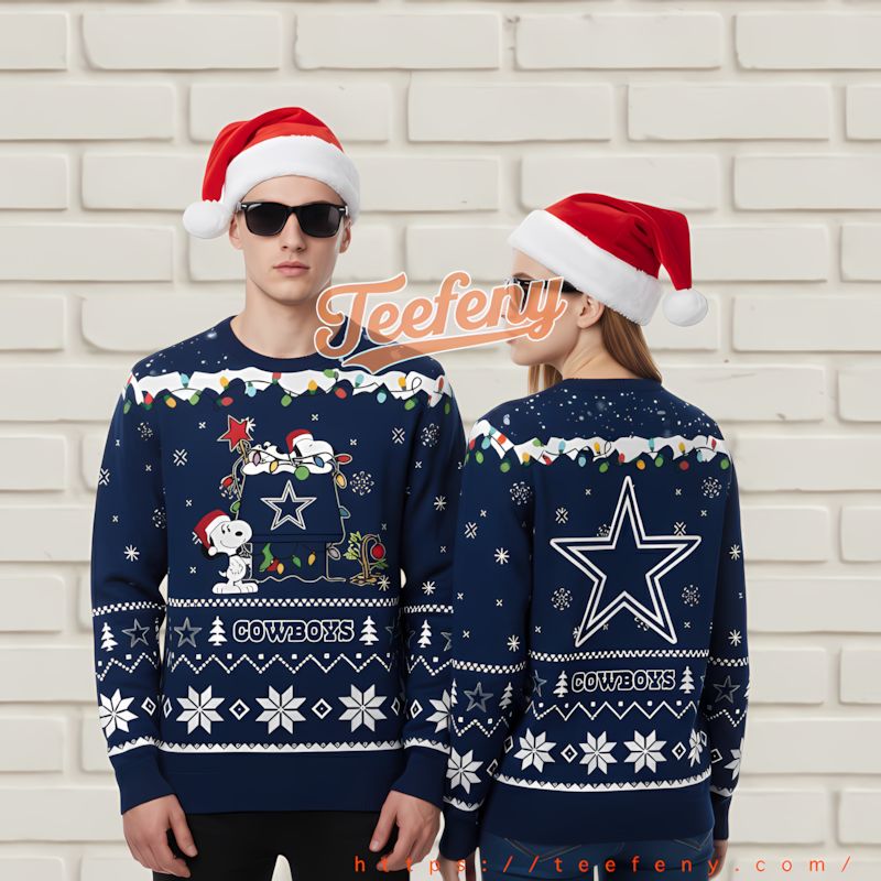Dallas Cowboys Mickey Mouse Player Crazy Sweater For Christmas Blue