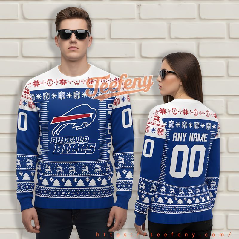 Personalized Buffalo Bills Gift Blue Beautiful Christmas Sweaters Personalized Buffalo Bills Gift Blue Beautiful Christmas Sweaters