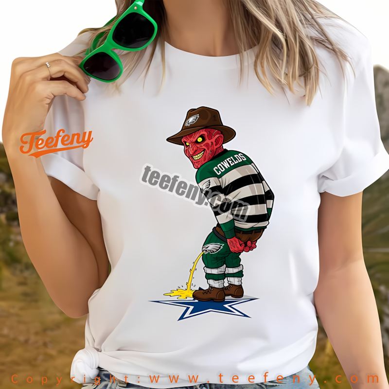 Philadelphia Eagles Freddy Krueger Cowboys Rivalry Shirt Adults