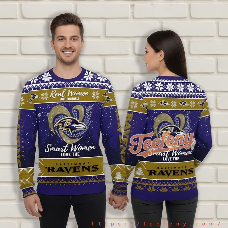Real Women Love Baltimore Ravens Fans Purple Cheap Ugly Christmas Sweater Real Women Love Baltimore Ravens Fans Purple Cheap Ugly Christmas Sweater