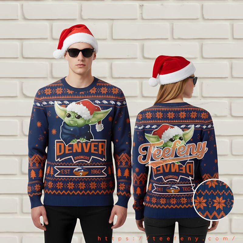 Dallas Cowboys Santa Claus Gift Funny Xmas Sweater Blue