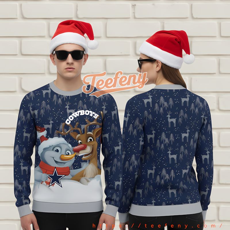 Denver Broncos Snoopy Woodstock Best Christmas Ugly Sweater Orange Blue