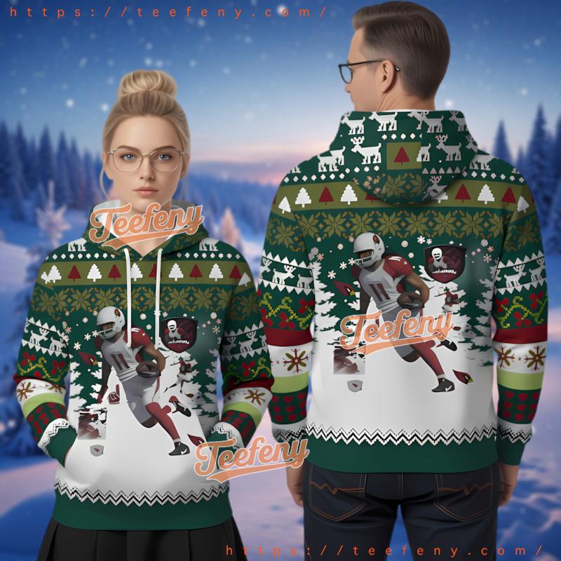 Arizona Cardinals Kyler Murray Ugly Christmas 3D Hoodie Style