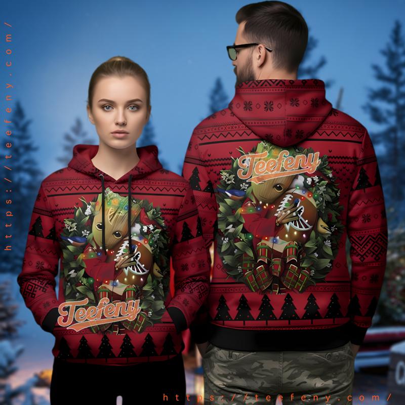 Arizona Cardinals Ugly Christmas 3D Hoodie Est 1988 Unisex Gear Arizona Cardinals Ugly Christmas 3D Hoodie Est 1988 Unisex Gear