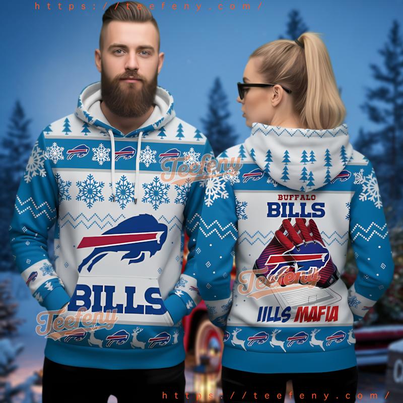 Buffalo Bills Mafia Ugly Christmas 3D Hoodie