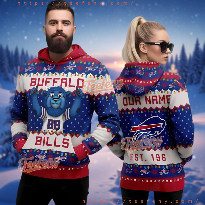 Buffalo Bills Mascot Billy 3D Ugly Christmas Hoodie