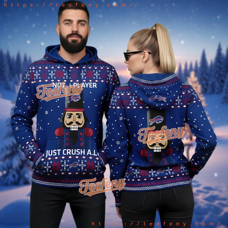 Buffalo Bills Nutcracker 3D Ugly Christmas Hoodie Festive Gift