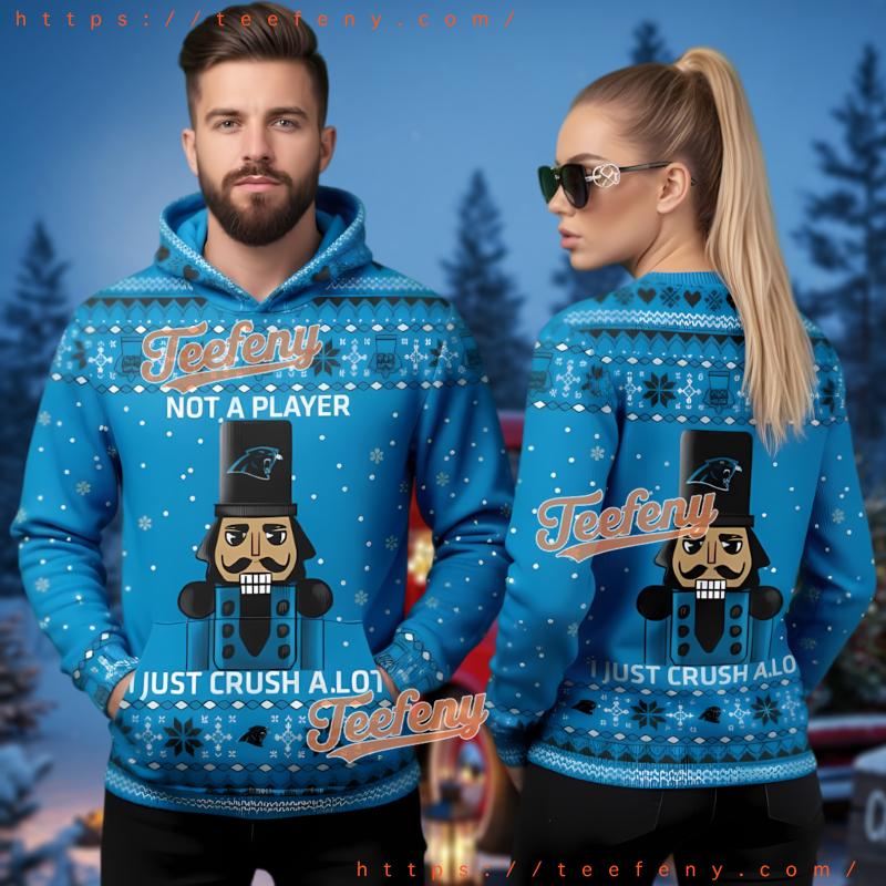 Carolina Panthers Nutcracker Ugly Christmas 3D Pullover Hoodie