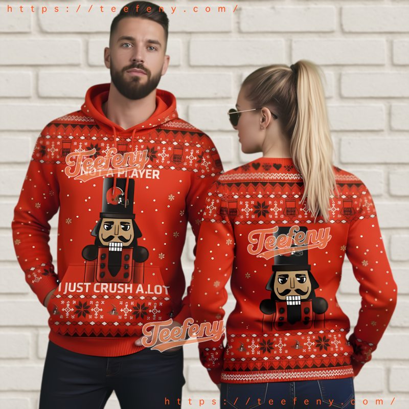 Cleveland Browns Nutcracker Not A Player 3D Ugly Christmas Hoodie Cleveland Browns Nutcracker Not A Player 3D Ugly Christmas Hoodie