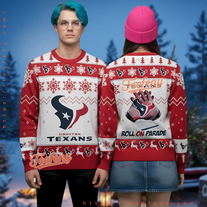 Houston Texans Red Bulls Ugly Christmas Sweater Apparel
