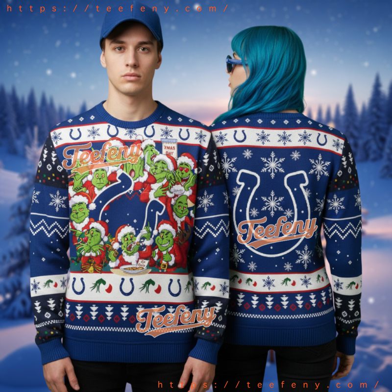 Indianapolis Colts Good Day To Be A Colts Fan Personalized Ugly Sweater Indianapolis Colts Good Day To Be A Colts Fan Personalized Ugly Sweater