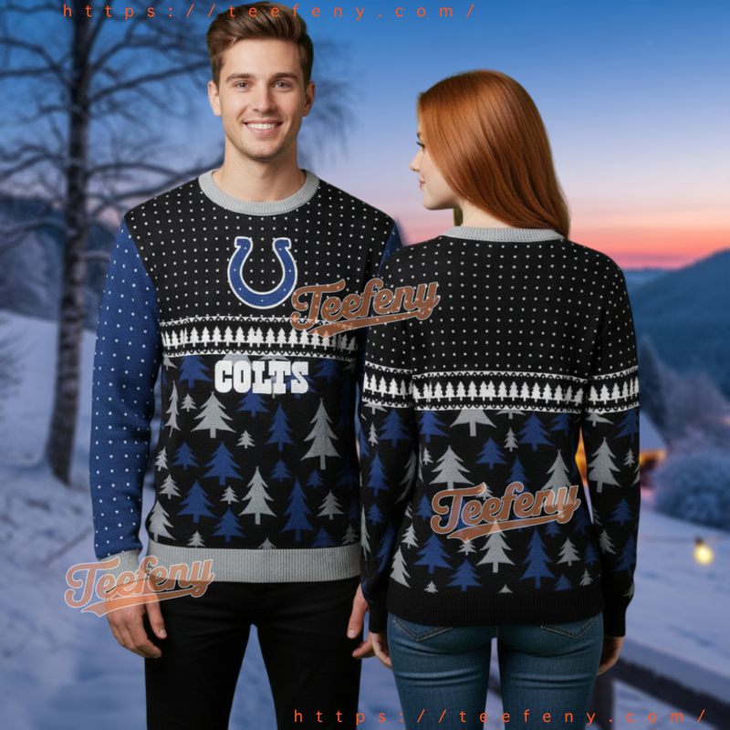 Indianapolis Colts Minion Ugly Christmas Sweater For Men Indianapolis Colts Minion Ugly Christmas Sweater For Men