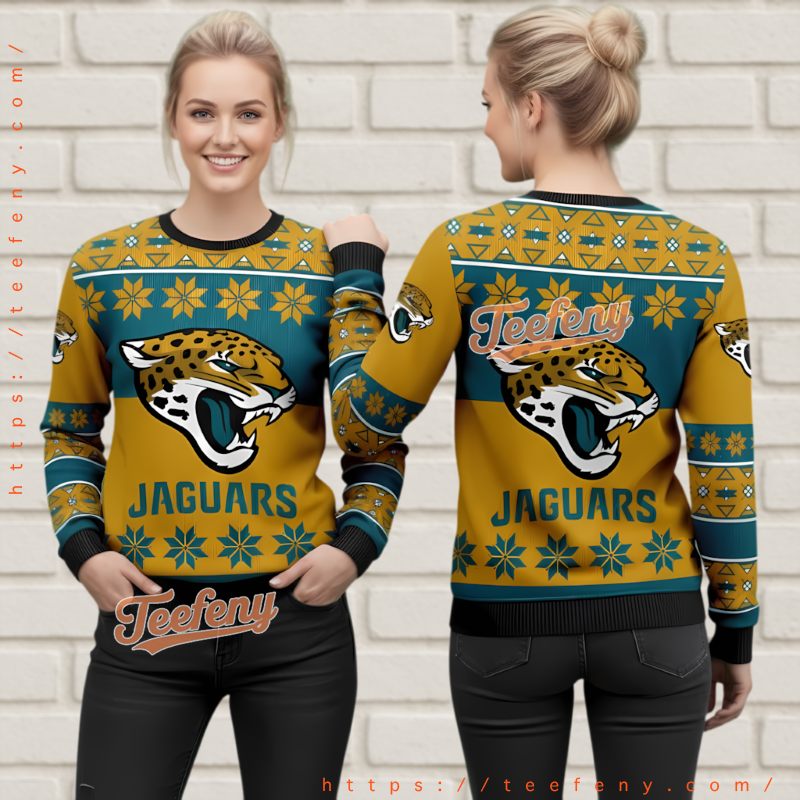 Jacksonville Jaguars Christmas Pattern Ugly Sweater Nfl Fan Jacksonville Jaguars Christmas Pattern Ugly Sweater Nfl Fan