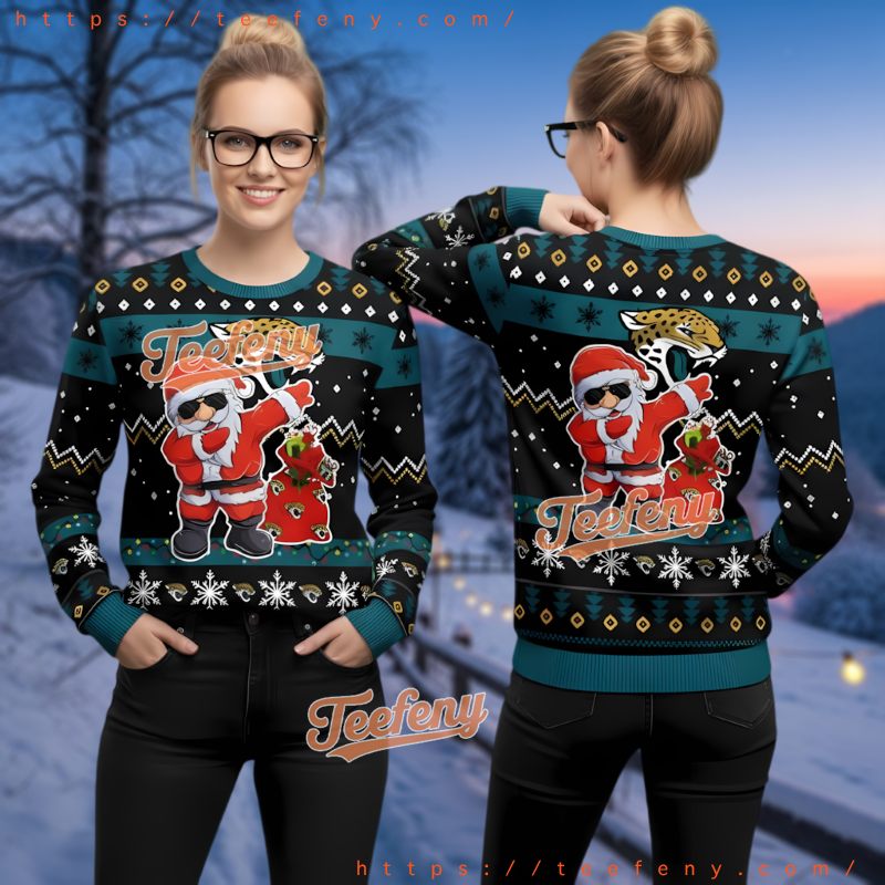 Jacksonville Jaguars Christmas Tree Ugly Sweater Jacksonville Jaguars Christmas Tree Ugly Sweater