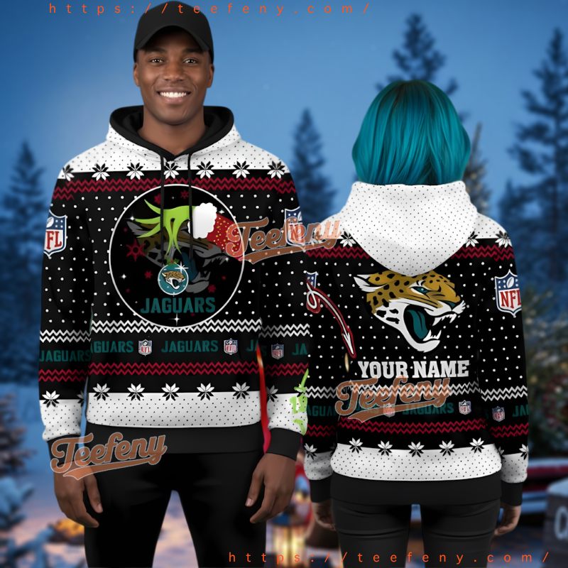 Jacksonville Jaguars Funny Grinch Christmas 3D Hoodie Best Xmas Present Jacksonville Jaguars Funny Grinch Christmas 3D Hoodie Best Xmas Present