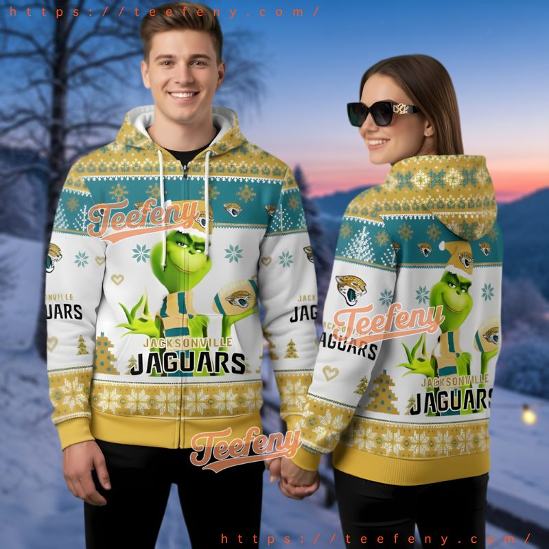Jacksonville Jaguars Grogu Star Wars Christmas 3D Hoodie Fan Gift Idea Jacksonville Jaguars Grogu Star Wars Christmas 3D Hoodie Fan Gift Idea