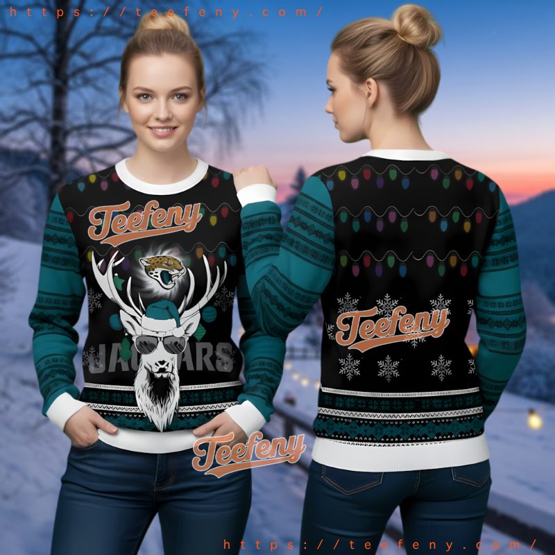 Jacksonville Jaguars Grogu Ugly Christmas Sweater Funny Jags Apparel Jacksonville Jaguars Grogu Ugly Christmas Sweater Funny Jags Apparel