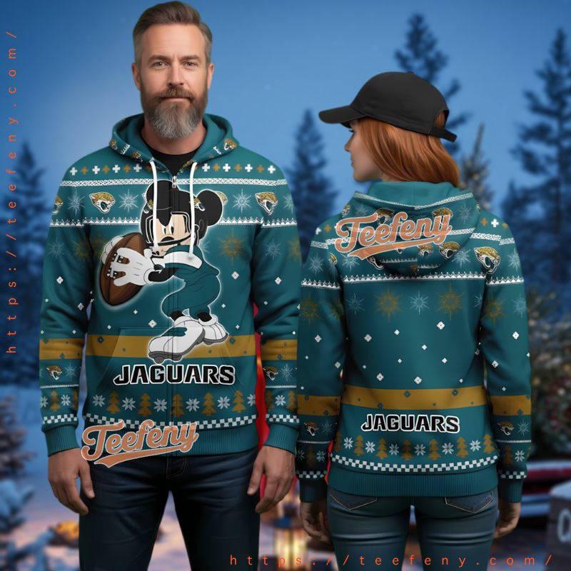 Jacksonville Jaguars Mandalorian Ugly Christmas 3D Hoodie Star Wars Jacksonville Jaguars Mandalorian Ugly Christmas 3D Hoodie Star Wars