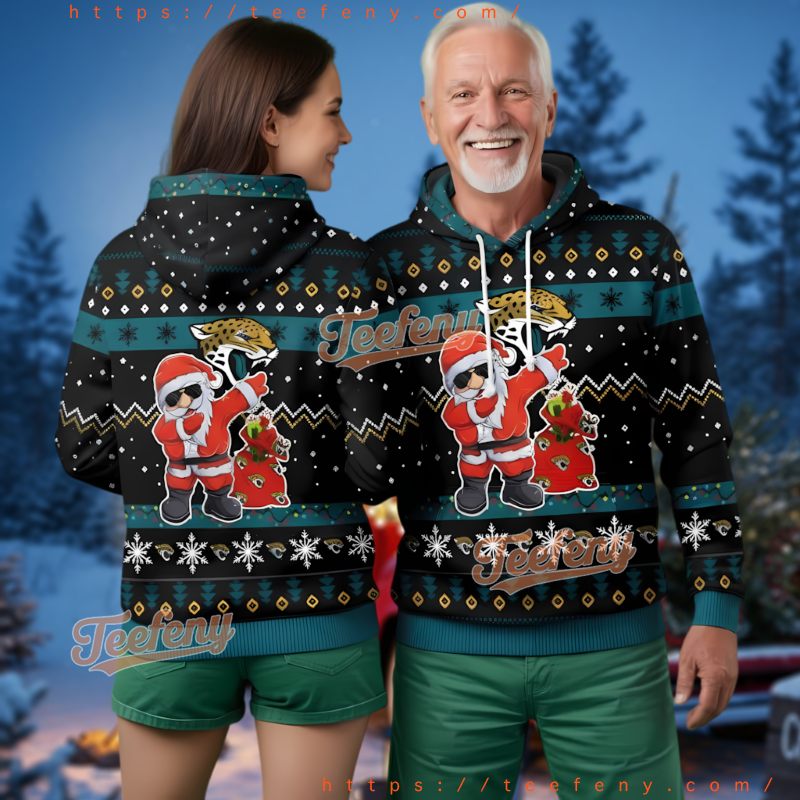 Jacksonville Jaguars Minions Christmas Ugly 3D Hoodie Jacksonville Jaguars Minions Christmas Ugly 3D Hoodie