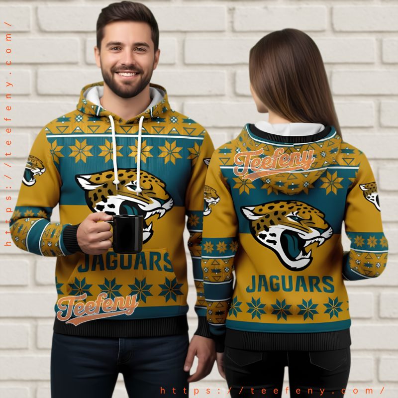Jacksonville Jaguars Official Dabbing Santa Ugly Christmas 3D Hoodie Jacksonville Jaguars Official Dabbing Santa Ugly Christmas 3D Hoodie