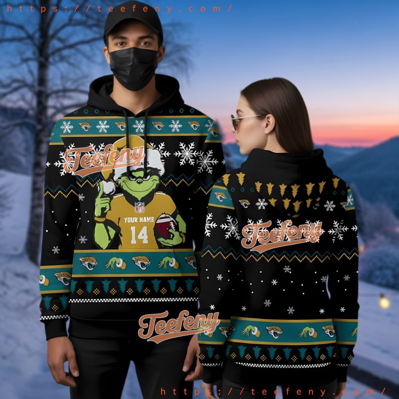 Jacksonville Jaguars Official Reindeer Christmas 3D Hoodie Winter Jacksonville Jaguars Official Reindeer Christmas 3D Hoodie Winter