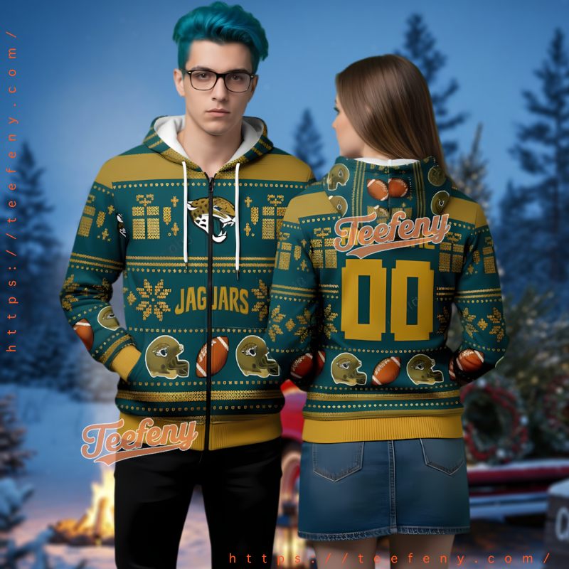 Jacksonville Jaguars Peanuts Gang Ugly Christmas 3D Hoodie Xmas Present Jacksonville Jaguars Peanuts Gang Ugly Christmas 3D Hoodie Xmas Present