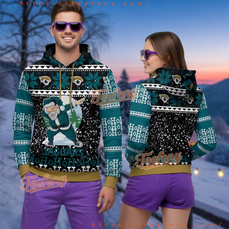 Jacksonville Jaguars Personalized Ugly Christmas 3D Hoodie Team Logo Pattern Jacksonville Jaguars Personalized Ugly Christmas 3D Hoodie Team Logo Pattern