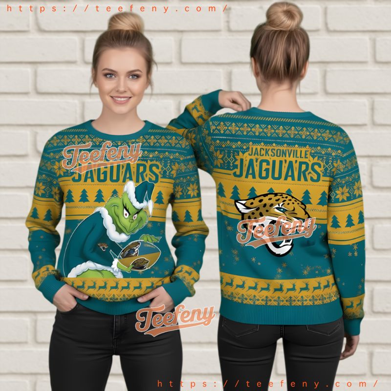 Jacksonville Jaguars The Grinch Stole Ball Ugly Christmas Sweater