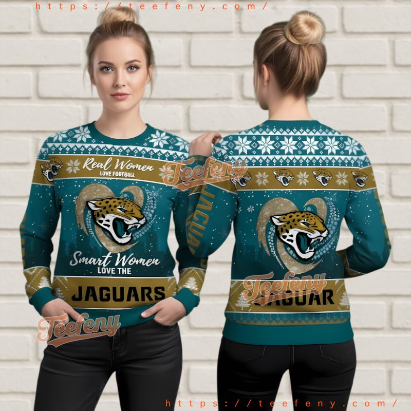 Jacksonville Jaguars Women Fan Ugly Christmas Sweater 3D Print