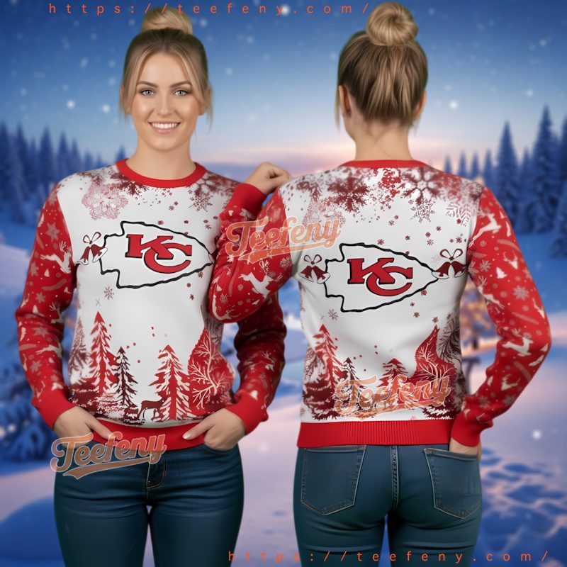 Kansas City Chiefs Gameday Festive Ugly Christmas Sweatshirt