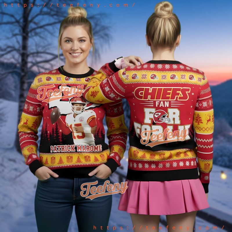 Kansas City Chiefs Mahomes Football Ugly Sweater Christmas Fan Apparel