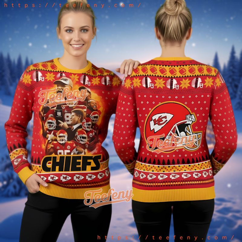 Kansas City Chiefs Ugly Christmas Sweater 3D Print Team Legends Design