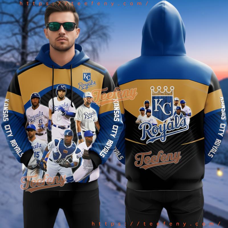 Kansas City Royals Team Player 3D Hoodie Women Kansas City Royals Team Player 3D Hoodie Women