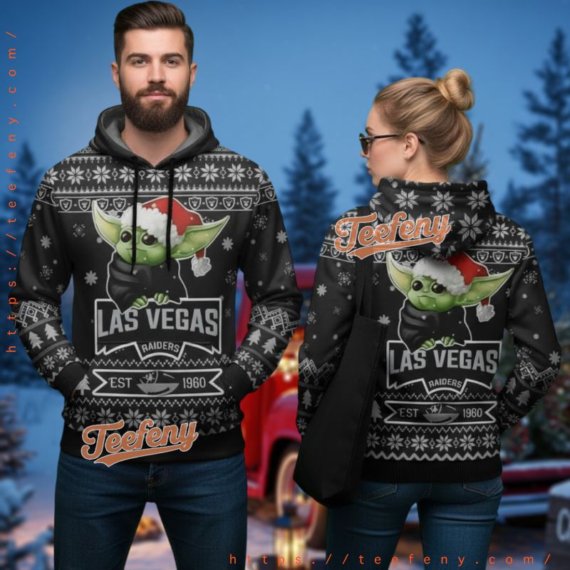 Las Vegas Raiders Chimney Brick Pattern Ugly 3D Hoodie Football Las Vegas Raiders Chimney Brick Pattern Ugly 3D Hoodie Football