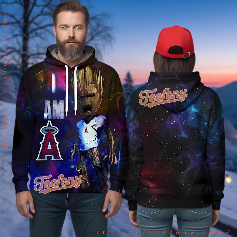 Los Angeles Angels Groot Fan 3D Hoodie Women Los Angeles Angels Groot Fan 3D Hoodie Women