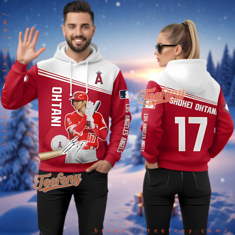 Los Angeles Angels Shohei Ohtani 3D Hoodie Men Los Angeles Angels Shohei Ohtani 3D Hoodie Men