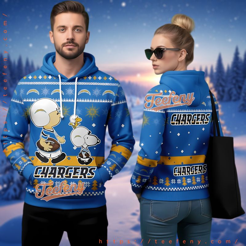 Los Angeles Chargers Nfl Charlie Brown Ugly 3D Hoodie Los Angeles Chargers Nfl Charlie Brown Ugly 3D Hoodie