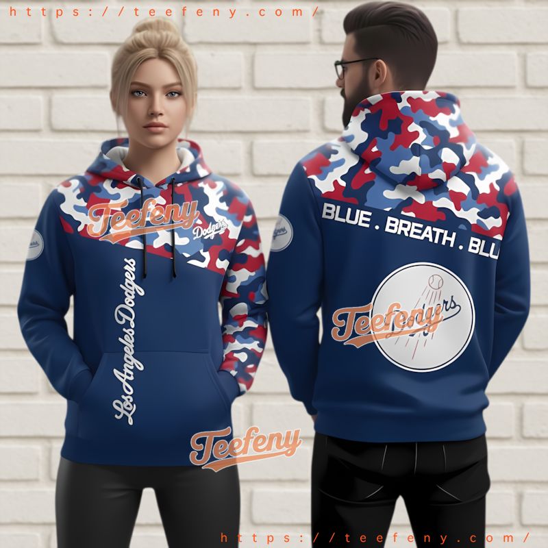Los Angeles Dodgers Camo Pattern 3D Hoodie Mlb Fan Gift Los Angeles Dodgers Camo Pattern 3D Hoodie Mlb Fan Gift