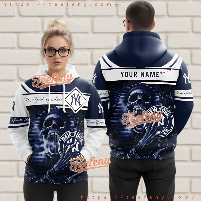 Los Angeles Dodgers Custom 3D Hoodie Horror Skull Los Angeles Dodgers Custom 3D Hoodie Horror Skull