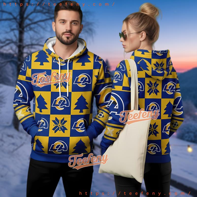 Los Angeles Rams Christmas Tree Ugly 3D Hoodie Men Women