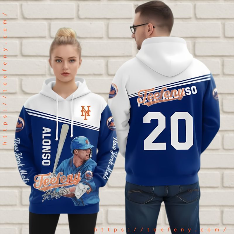 New York Mets Pete Alonso 3D Hoodie Custom Full Print Baseball