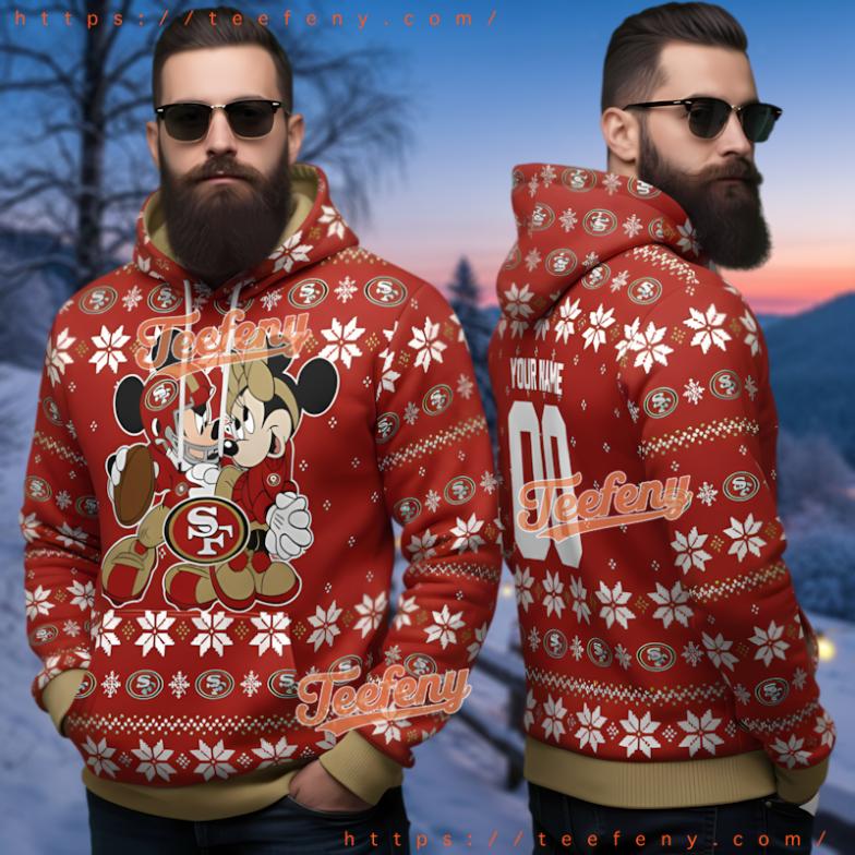 Personalized Dallas Cowboys Mickey Disney Christmas 3D Ugly Hoodie Personalized Dallas Cowboys Mickey Disney Christmas 3D Ugly Hoodie