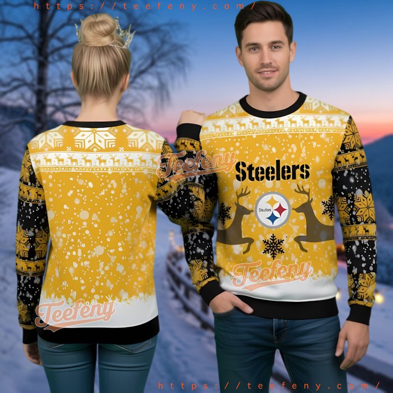 Pittsburgh Steelers Best Reindeer Ugly Christmas Sweater Sale