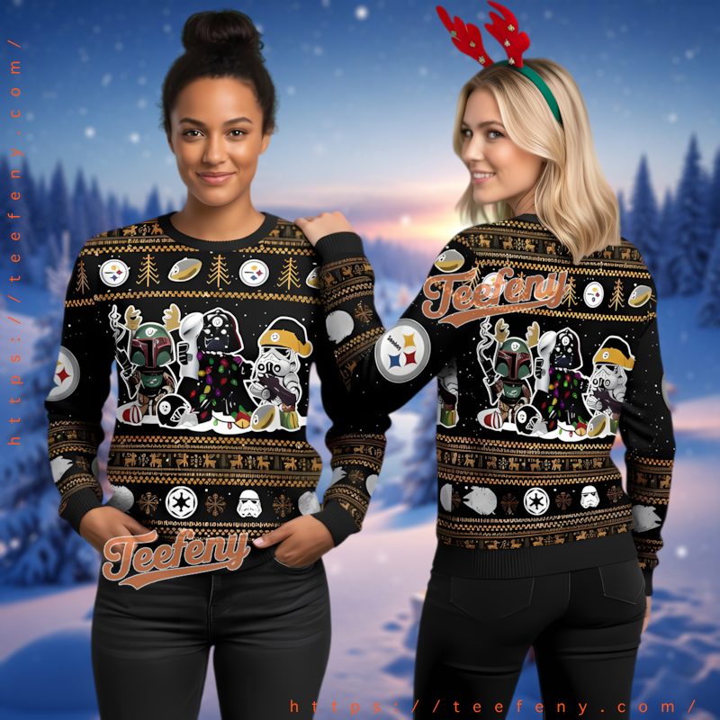 Pittsburgh Steelers Star Wars Team Ugly Christmas Sweater