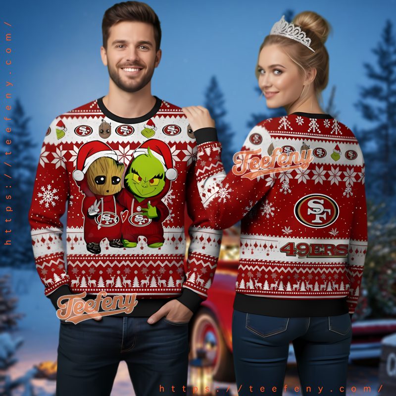 Pittsburgh Steelers Yellow Dab Santa Ugly Christmas Sweater