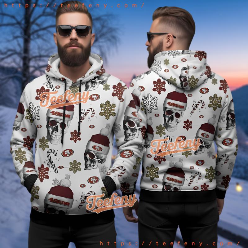 San Francisco 49Ers Christmas Skull Ugly 3D Hoodie Style