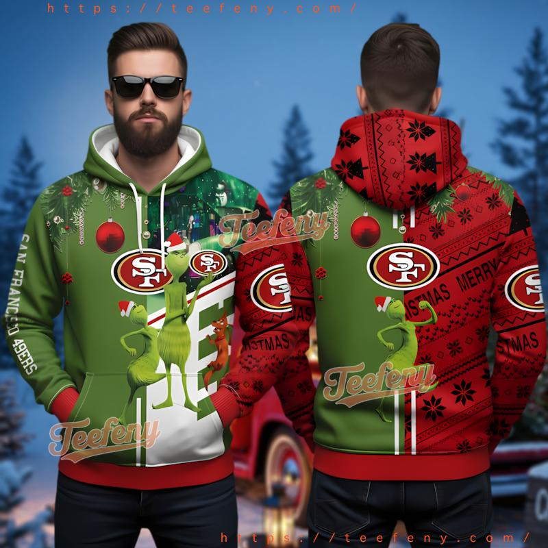San Francisco 49Ers Grinch Christmas Ugly 3D Printed Hoodie